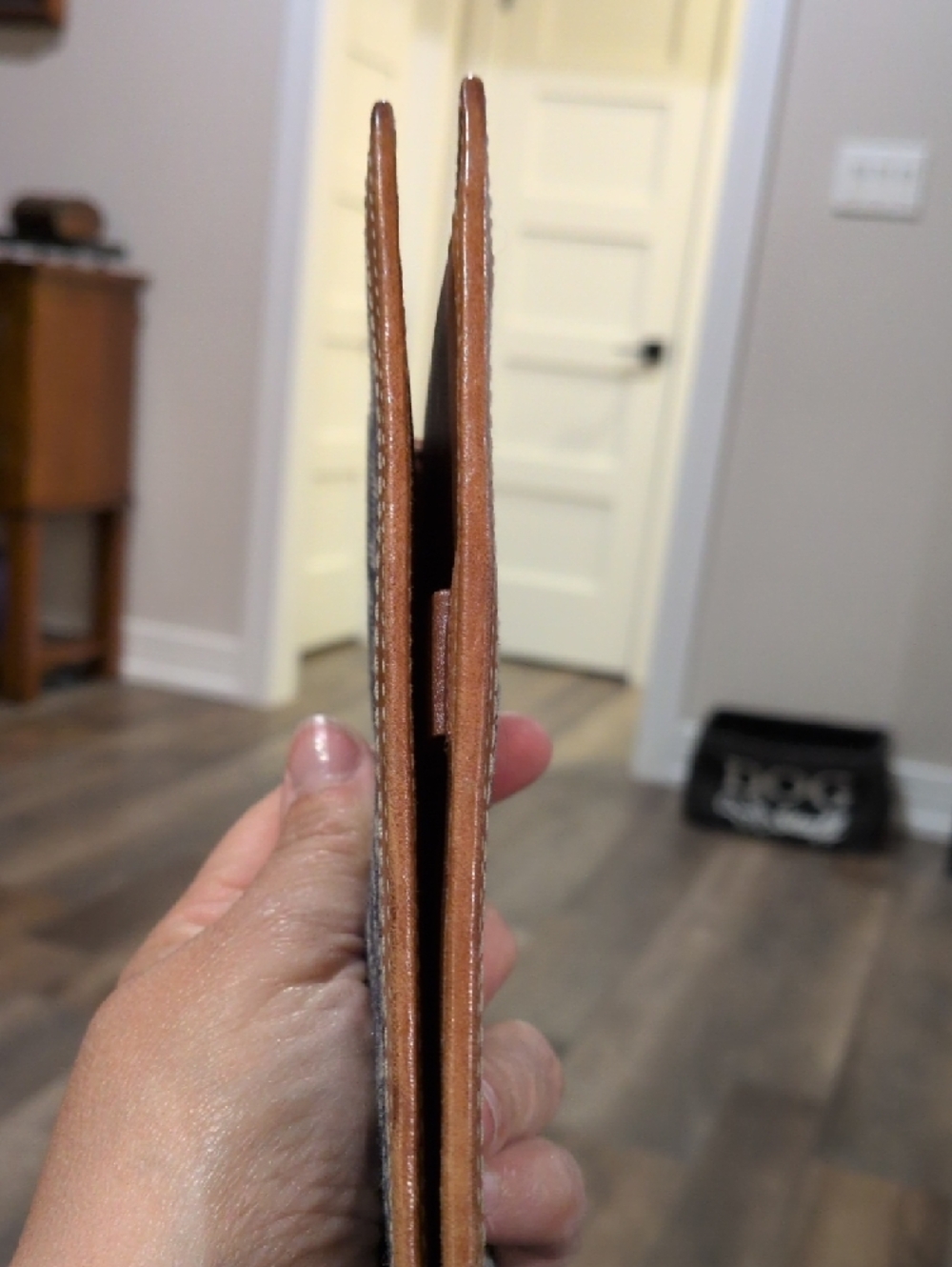 Coach Mini C Checkbook Cover With Tattersall Lining - Picture 10 of 10